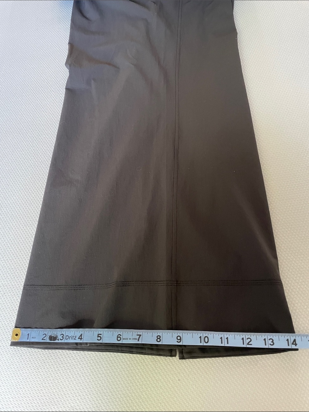 Lululemon Black Stretch Woven Wide Leg High Rise Cropped Pants Size Large - Picture 11 of 13